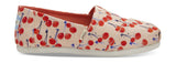 TOMS Cherry Cherie Print Bow Junior's Alpargata